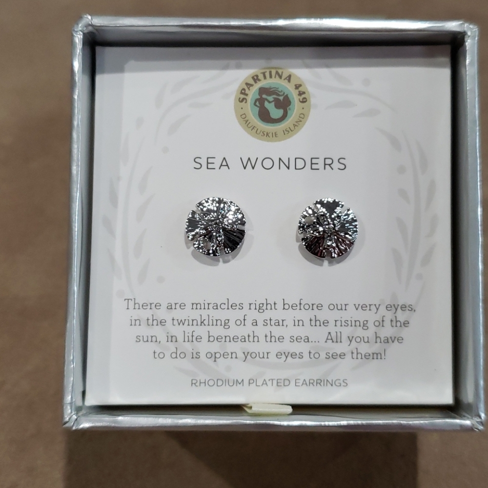 Sand dollar earrings